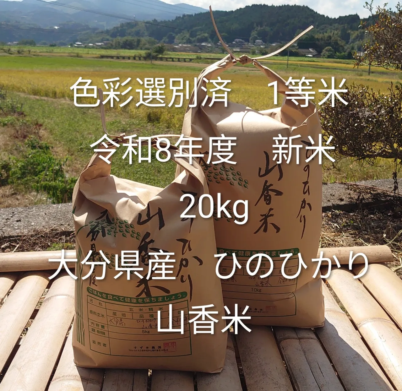 【大分県産 山香米】令和8年度 ひのひかり 20㎏